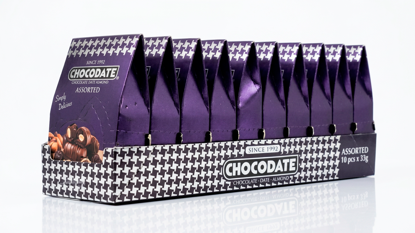 Chocodate Chocolates sortidos — 33 g • display com 10 unidades